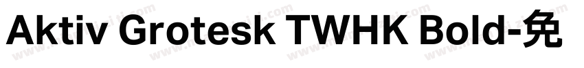 Aktiv Grotesk TWHK Bold字体转换